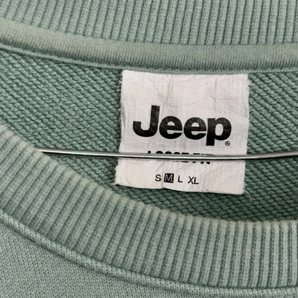 JEEP ULTIMATE ADVENTURE EMBROIDERED VINTAGE OVERSIZE HEAVYWEIGHT SWEATSHIRT MENS - Picture 4 of 6